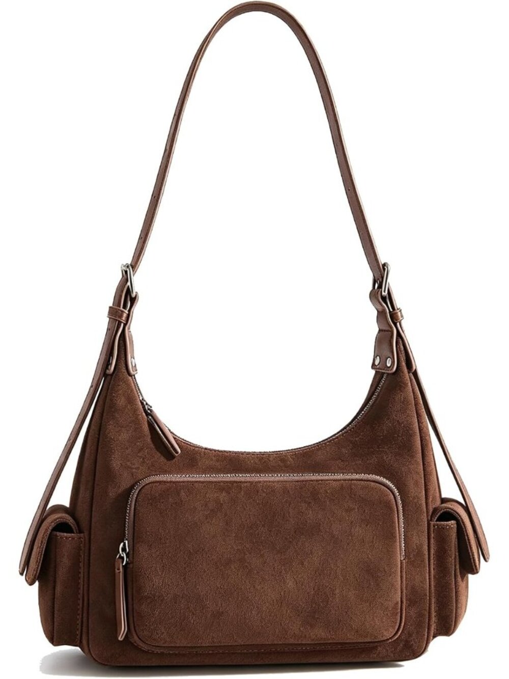 Suede Hobo Bag for Women | Stylish Travel Purse & Shoulder Handbag
